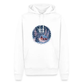 Winter Magic is in the Air – Winter Landscape - Men’s Premium Organic Hoodie - white - Front - Nico (187cm)