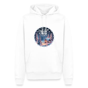 Winter Magic is in the Air – Winter Landscape - Men’s Premium Organic Hoodie - white - Front - Nico (187cm)