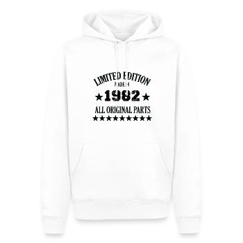 Retro Limited Edition 1982 Birthday 40 Years - Männer Premium Bio Hoodie - Weiß - Vorne - Nico (187cm)
