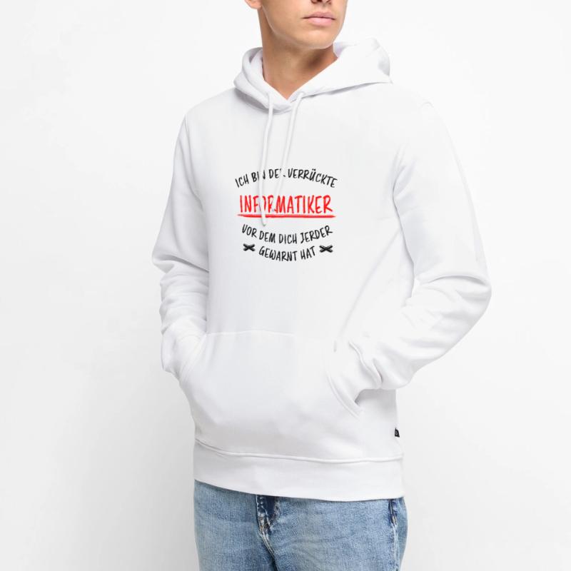 Informatiker Lustig Spruch Programmierer Geschenk Männer Premium Bio Hoodie