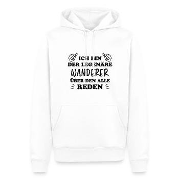 Wanderer Outdoor Lustiger Spruch Wandern Geschenk - Männer Premium Bio Hoodie - Weiß - Vorne - Nico (187cm)
