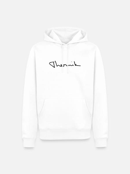 Thermik Gleitschirm Paragliding - Männer Premium Bio Hoodie - Weiß