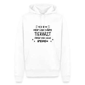 Tierarzt Lustige Spruch Beruf Tierarzt Geschenk - Männer Premium Bio Hoodie - Weiß - Vorne - Nico (187cm)