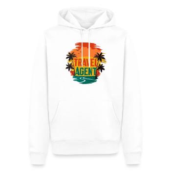 Travel Agent Summer Time Sea Beach with Palm Trees - Männer Premium Bio Hoodie - Weiß - Vorne - Nico (187cm)