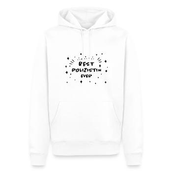 Polizistin Lustige Spruch Polizei Sprüche Geschenk - Männer Premium Bio Hoodie - Weiß - Vorne - Nico (187cm)