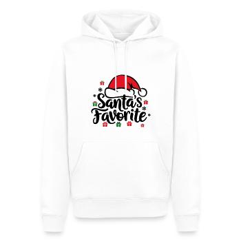 Le chapeau de Père Noël préféré du Père Noël - Sweat à capuche Premium bio Homme - blanc - Devant - Nico (187cm)