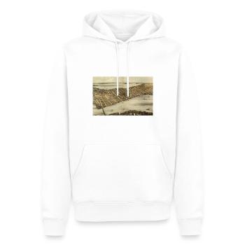 Madison 1870 - Männer Premium Bio Hoodie - Weiß - Vorne - Nico (187cm)