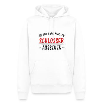 Schlosser Beruf Lustiger Spruch Schloss Geschenk - Männer Premium Bio Hoodie - Weiß - Vorne - Nico (187cm)