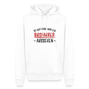 Busfahrer Beruf Lustiger Spruch Linienbus Geschenk - Männer Premium Bio Hoodie - Weiß - Vorne - Nico (187cm)
