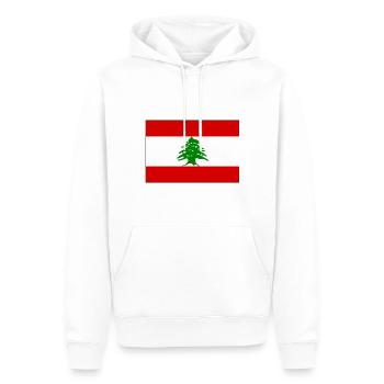 Liban - Sweat à capuche Premium bio Homme - blanc - Devant - Nico (187cm)