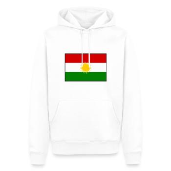 Kurdistan - Sweat à capuche Premium bio Homme - blanc - Devant - Nico (187cm)