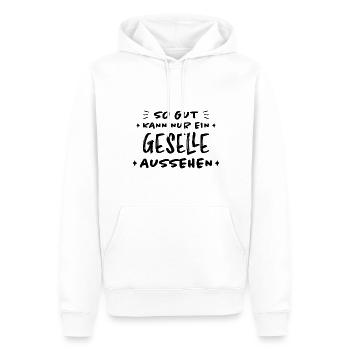 Geselle Lustiger Spruch Gesellenprüfung Geschenk - Männer Premium Bio Hoodie - Weiß - Vorne - Nico (187cm)