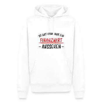 Finanzwirt Lustiger Spruch Büro Beamter Geschenk - Männer Premium Bio Hoodie - Weiß - Vorne - Nico (187cm)