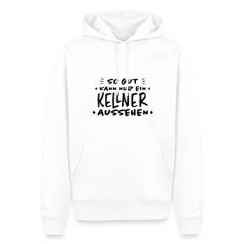 Kellner Lustige Spruch Service Restaurant Geschenk - Männer Premium Bio Hoodie - Weiß - Vorne - Nico (187cm)