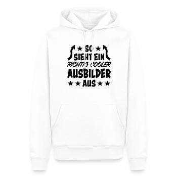 Ausbilder Lustiger Spruch Beruf Kollegen Geschenk - Männer Premium Bio Hoodie - Weiß - Vorne - Nico (187cm)