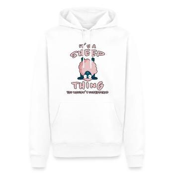 Schaf Lustige Spruch Schafe Lamm Landwirt Geschenk - Männer Premium Bio Hoodie - Weiß - Vorne - Nico (187cm)