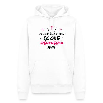 Rentnerin Lustig Spruch Ruhestand Rente Geschenk - Männer Premium Bio Hoodie - Weiß - Vorne - Nico (187cm)