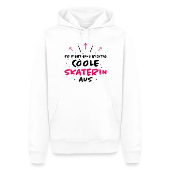 Skaterin Lustiger Spruch Skating Sprüche Geschenk - Männer Premium Bio Hoodie - Weiß - Vorne - Nico (187cm)