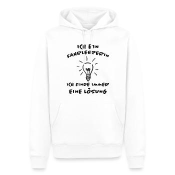 Fahrlehrerin Fahrschullehrerin Fun Spruch Geschenk - Männer Premium Bio Hoodie - Weiß - Vorne - Nico (187cm)