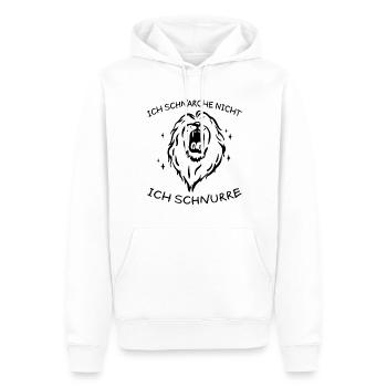 Schnurren Löwe Lustiger Spruch Schlafen Geschenk - Männer Premium Bio Hoodie - Weiß - Vorne - Nico (187cm)
