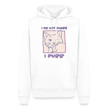 Schnurren Schnarchen Schlaf Spruch Katzen Geschenk - Männer Premium Bio Hoodie - Weiß - Vorne - Nico (187cm)