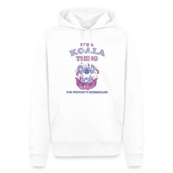 Koala Disant Australie Marsupial Koalas Cadeau - Sweat à capuche Premium bio Homme - blanc - Devant - Nico (187cm)