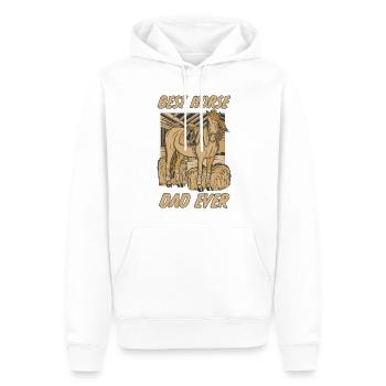 Best Horse Dad Ever Pferd Reiten Reiter Geschenk - Männer Premium Bio Hoodie - Weiß - Vorne - Nico (187cm)