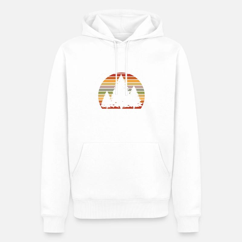 Tree Climbing - Männer Premium Bio Hoodie - Weiß