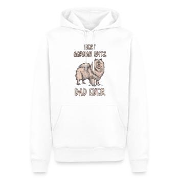 Deutsche Spitze Spruch Papa Hunde Vater Geschenk - Männer Premium Bio Hoodie - Weiß - Vorne - Nico (187cm)