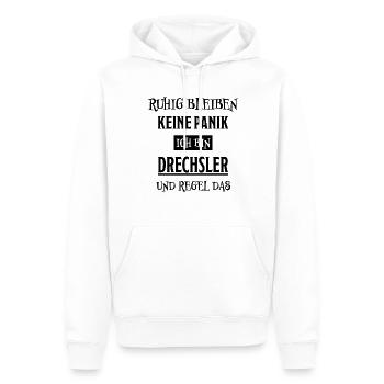 Drechsler Lustiger Spruch Job Drechsler Geschenk - Männer Premium Bio Hoodie - Weiß - Vorne - Nico (187cm)