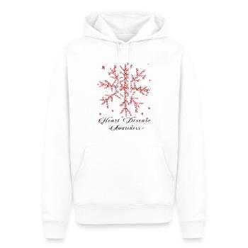 Sensibilisation aux maladies cardiaques du ruban rouge - Sweat à capuche Premium bio Homme - blanc - Devant - Nico (187cm)