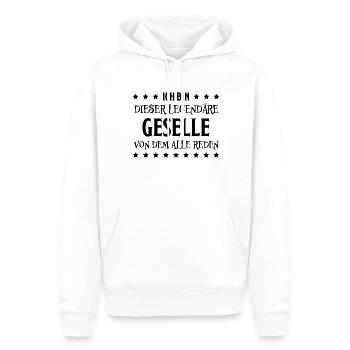 Geselle Lustiger Spruch Gesellenprüfung Geschenk - Männer Premium Bio Hoodie - Weiß - Vorne - Nico (187cm)