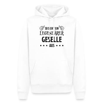 Geselle Lustiger Spruch Gesellenprüfung Geschenk - Männer Premium Bio Hoodie - Weiß - Vorne - Nico (187cm)