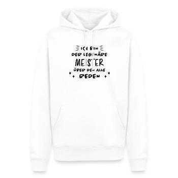 Meister Prüfung Lustiger Spruch Meister Geschenk - Männer Premium Bio Hoodie - Weiß - Vorne - Nico (187cm)