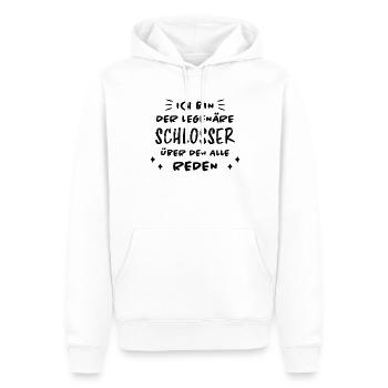 Schlosser Beruf Lustiger Spruch Schlosser Geschenk - Männer Premium Bio Hoodie - Weiß - Vorne - Nico (187cm)