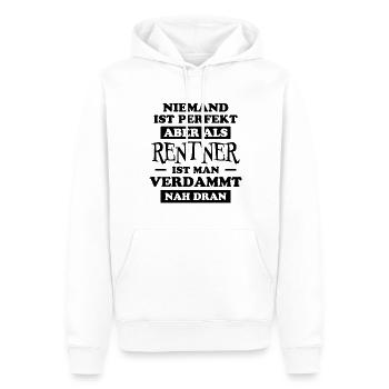 Rentner Lustiger Spruch Rente Ruhestand Geschenk - Männer Premium Bio Hoodie - Weiß - Vorne - Nico (187cm)