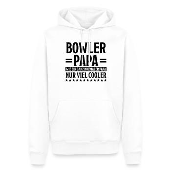 Bowling Spruch Bowlingspieler Fun Bowler Geschenk - Männer Premium Bio Hoodie - Weiß - Vorne - Nico (187cm)