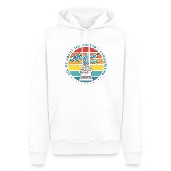 Assistant médical - Codeur médical - Sweat à capuche Premium bio Homme - blanc - Devant - Nico (187cm)