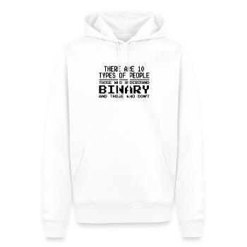 Drôle Lol Nerd Informaticien - Sweat à capuche Premium bio Homme - blanc - Devant - Nico (187cm)