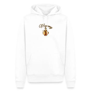 Mommy to - Werdende Mutter Babybauch - Männer Premium Bio Hoodie - Weiß - Vorne - Nico (187cm)