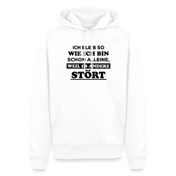 Lustiger Spruch Frech Arrogant Sprüche Geschenk - Männer Premium Bio Hoodie - Weiß - Vorne - Nico (187cm)