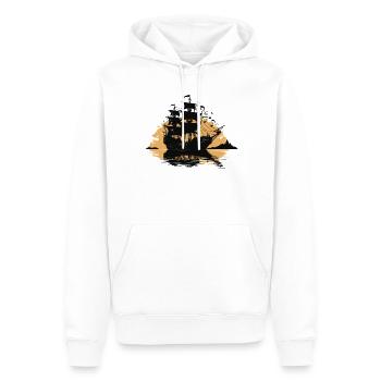 Sea Shanty Design Für Lieben Beim Singen Von - Männer Premium Bio Hoodie - Weiß - Vorne - Nico (187cm)