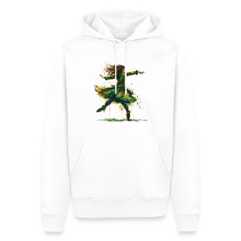 Irischer Tanz Feis Kleeblatt Festival - Männer Premium Bio Hoodie - Weiß - Vorne - Nico (187cm)