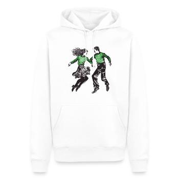 Irischer Tanz Feis Kleeblatt Festival - Männer Premium Bio Hoodie - Weiß - Vorne - Nico (187cm)