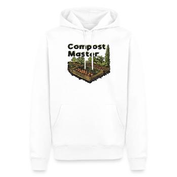 Permakultur Lebensmittel Compost - Männer Premium Bio Hoodie - Weiß - Vorne - Nico (187cm)