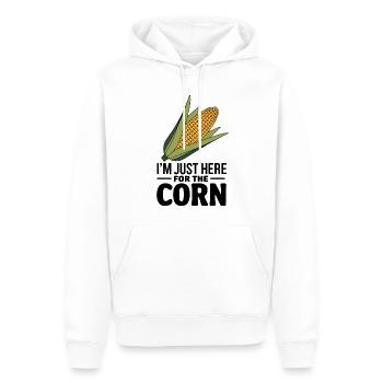 Corn on the cob saying corn funny corn on the cob gift - Men’s Premium Organic Hoodie - white - Front - Nico (187cm)