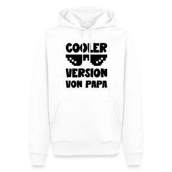 Cooler Version von Papa lustige Papa Sohn Sprüche - Männer Premium Bio Hoodie - Weiß - Vorne - Nico (187cm)