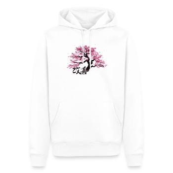 Hiragana Katakana Kaizen-methode Kaizen - Männer Premium Bio Hoodie - Weiß - Vorne - Nico (187cm)