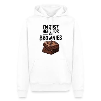 Brownies Spruch Gebäck Lustiges Brownie Geschenk - Männer Premium Bio Hoodie - Weiß - Vorne - Nico (187cm)
