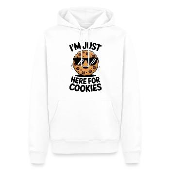 Cookies Spruch Schoko Kekse Lustig Cookie Geschenk - Männer Premium Bio Hoodie - Weiß - Vorne - Nico (187cm)